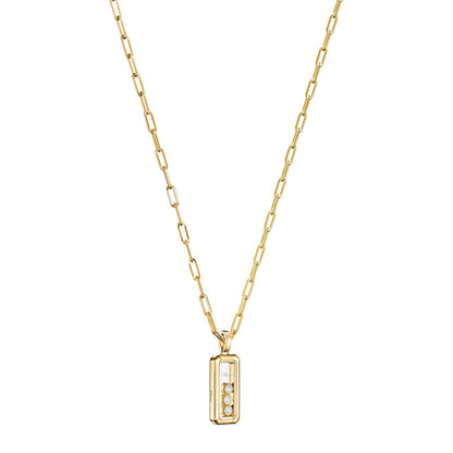 Chopard Happy Diamonds pendant in 18k ethical yellow gold with diamonds, view 2