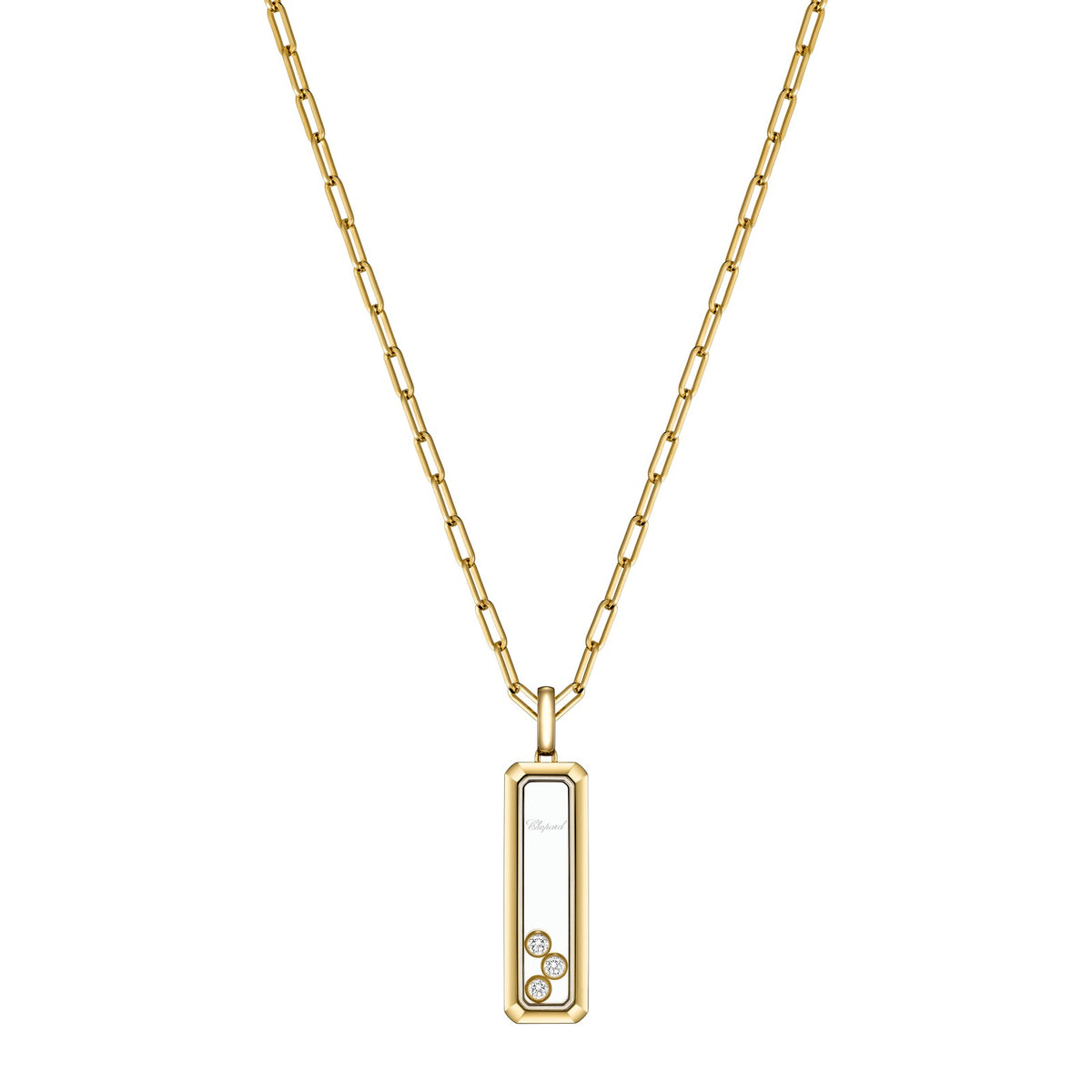 Chopard Happy Diamonds pendant in 18k ethical yellow gold with diamonds