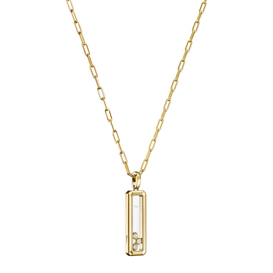 Chopard Happy Diamonds pendant in 18k ethical yellow gold with diamonds, view 2