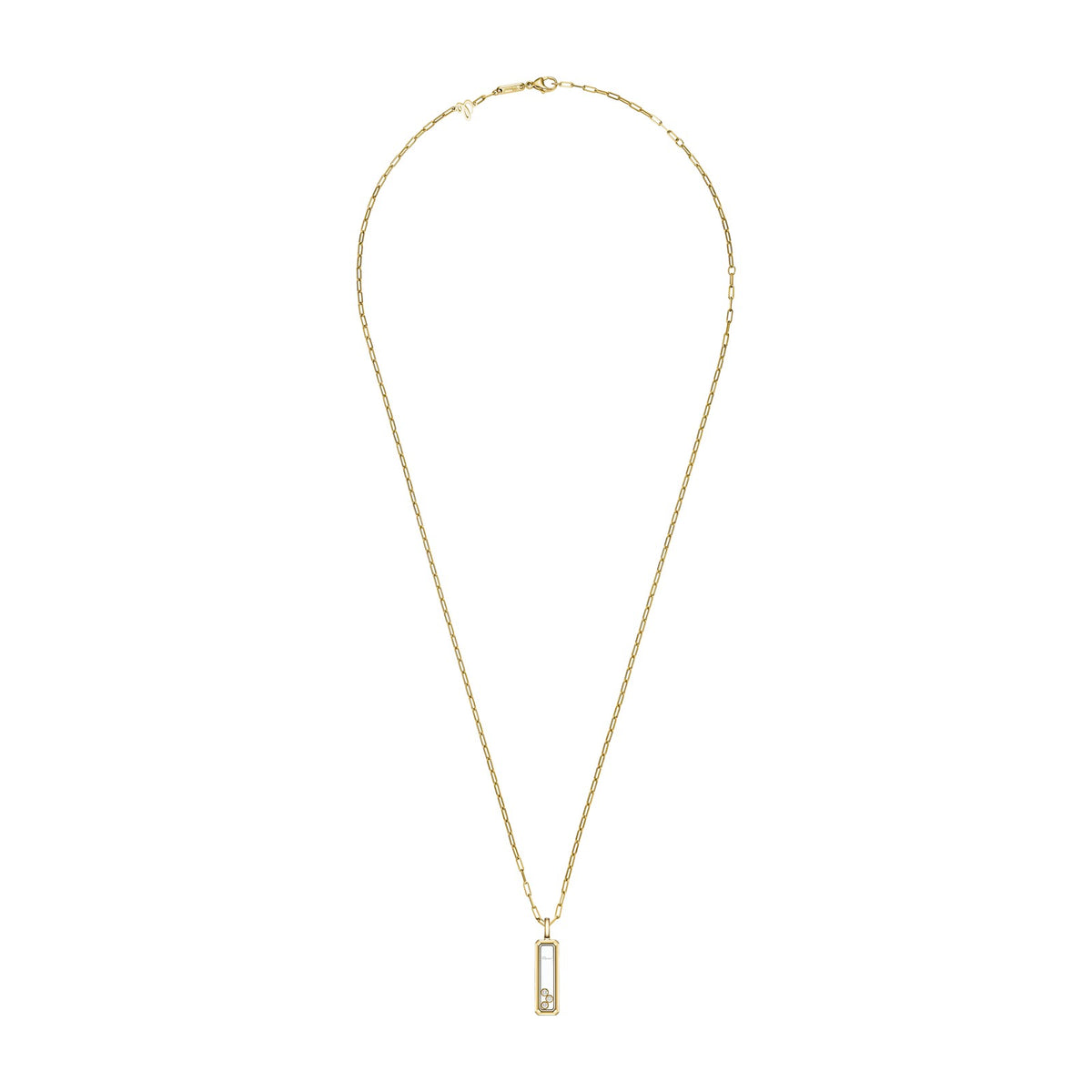 Chopard Happy Diamonds pendant in 18k ethical yellow gold with diamonds, view 3