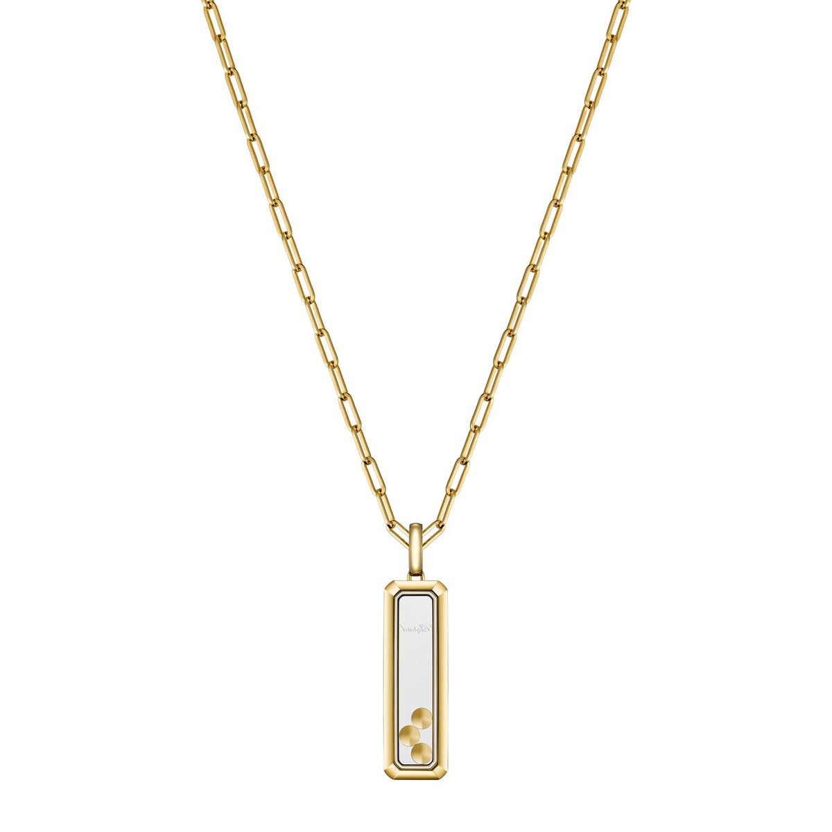 Chopard Happy Diamonds pendant in 18k ethical yellow gold with diamonds, view 4