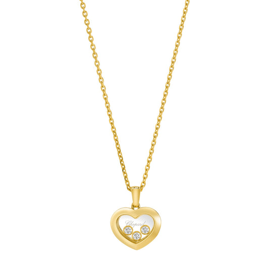 Chopard Happy Diamonds pendant in 18k ethical yellow gold with moving diamonds