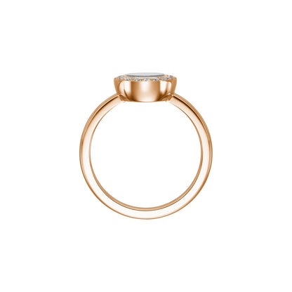 Chopard Happy Diamonds ring in 18k ethical rose gold with diamonds, view 3