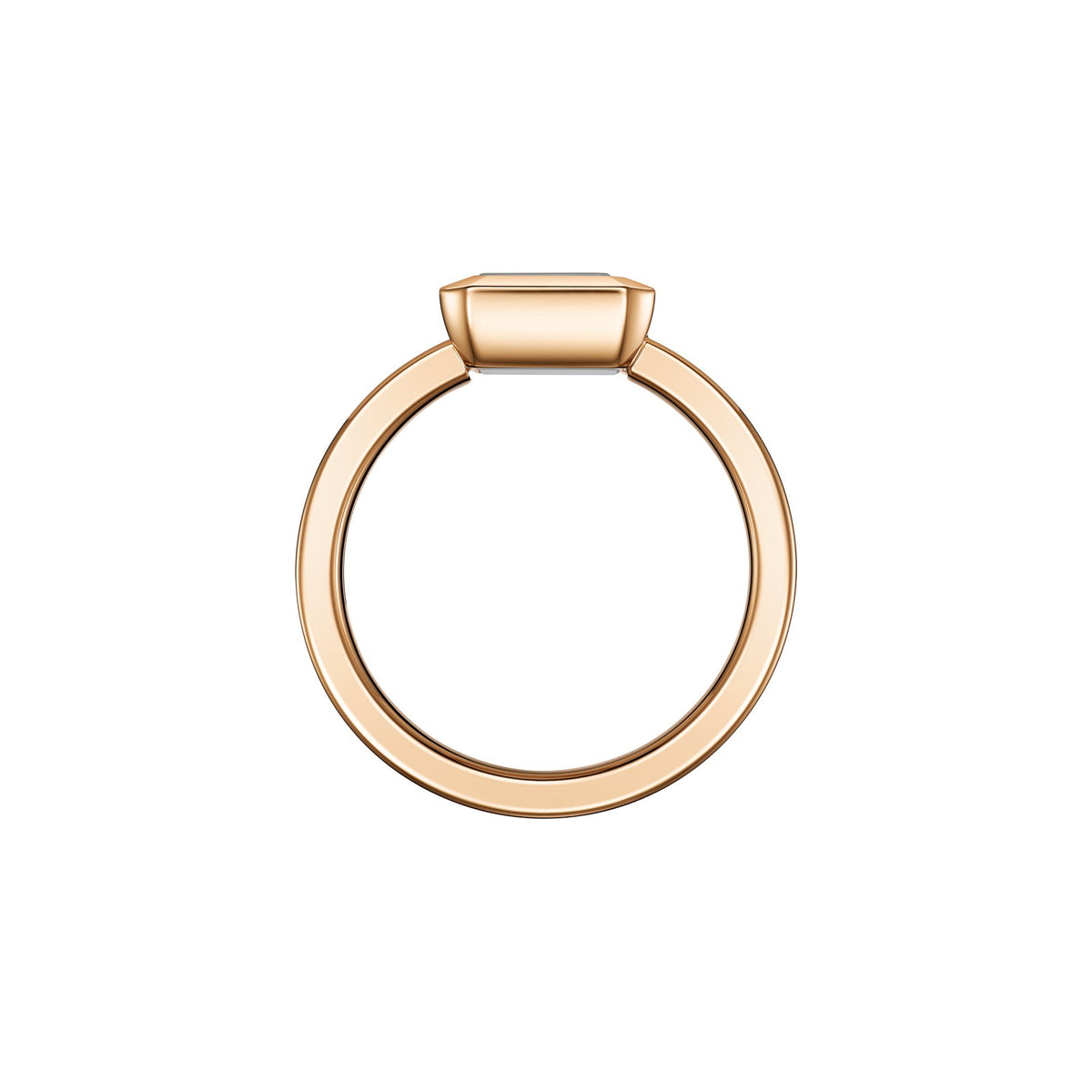 Chopard Happy Diamonds ring in 18k ethical rose gold with diamonds, view 3