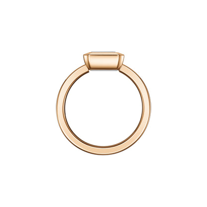 Chopard Happy Diamonds ring in 18k ethical rose gold with diamonds, view 3