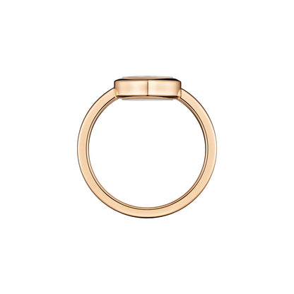 Chopard Happy Diamonds ring in 18k ethical rose gold with diamonds, view 3