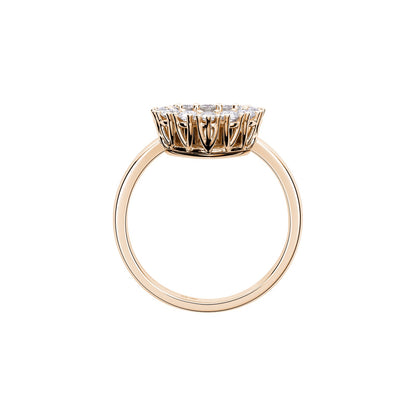 Chopard Happy Diamonds ring in 18k ethical rose gold with diamonds, view 3