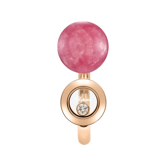 Chopard Happy Diamonds ring in 18k ethical rose gold with diamonds, view 2