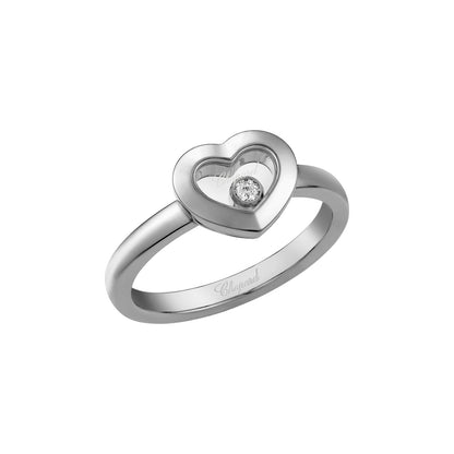 Chopard Happy Diamonds ring in 18k ethical white gold with diamonds