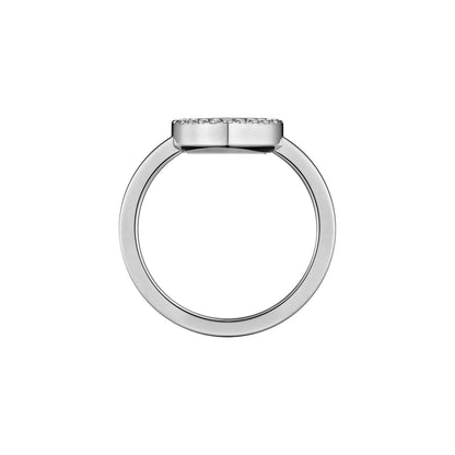 Chopard Happy Diamonds ring in 18k ethical white gold with diamonds, view 3