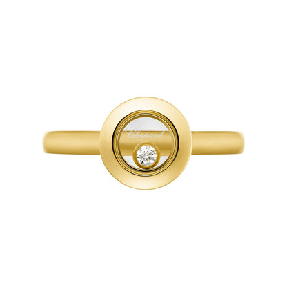 Chopard Happy Diamonds ring in 18k ethical yellow gold with diamonds, view 2