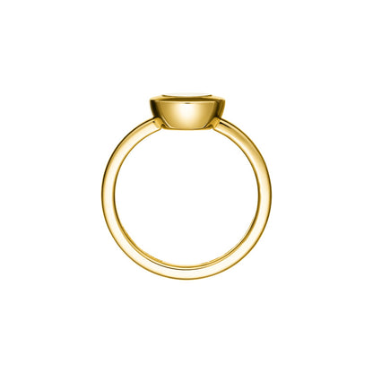 Chopard Happy Diamonds ring in 18k ethical yellow gold with diamonds, view 3