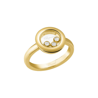 Chopard Happy Diamonds ring in 18k ethical yellow gold with diamonds