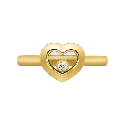 Chopard Happy Diamonds ring in 18k ethical yellow gold with diamonds, view 2