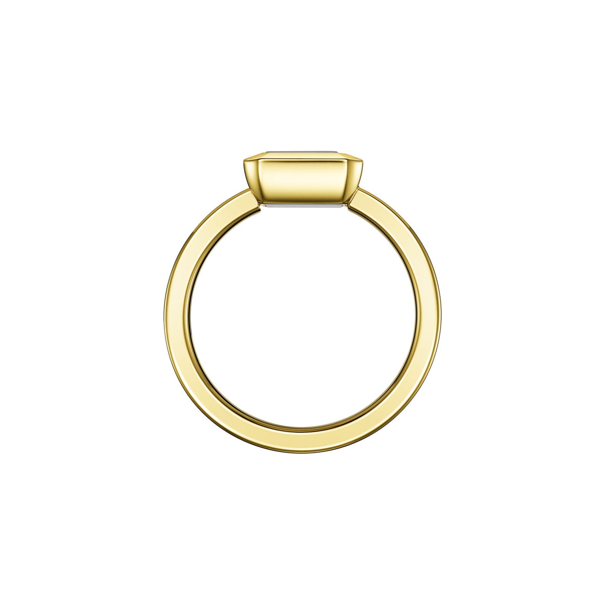 Chopard Happy Diamonds ring in 18k ethical yellow gold with diamonds, view 3