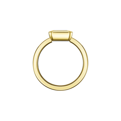 Chopard Happy Diamonds ring in 18k ethical yellow gold with diamonds, view 3
