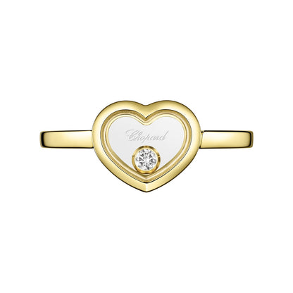 Chopard Happy Diamonds ring in 18k ethical yellow gold with diamonds, view 2