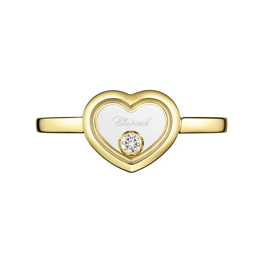 Chopard Happy Diamonds ring in 18k ethical yellow gold with diamonds, view 2