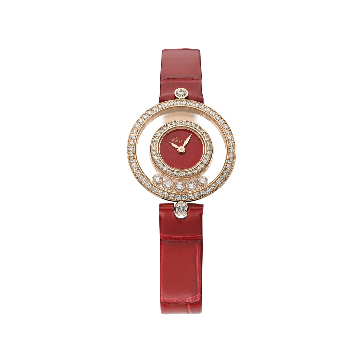 Chopard Happy Diamonds watch in 18k ethical rose gold