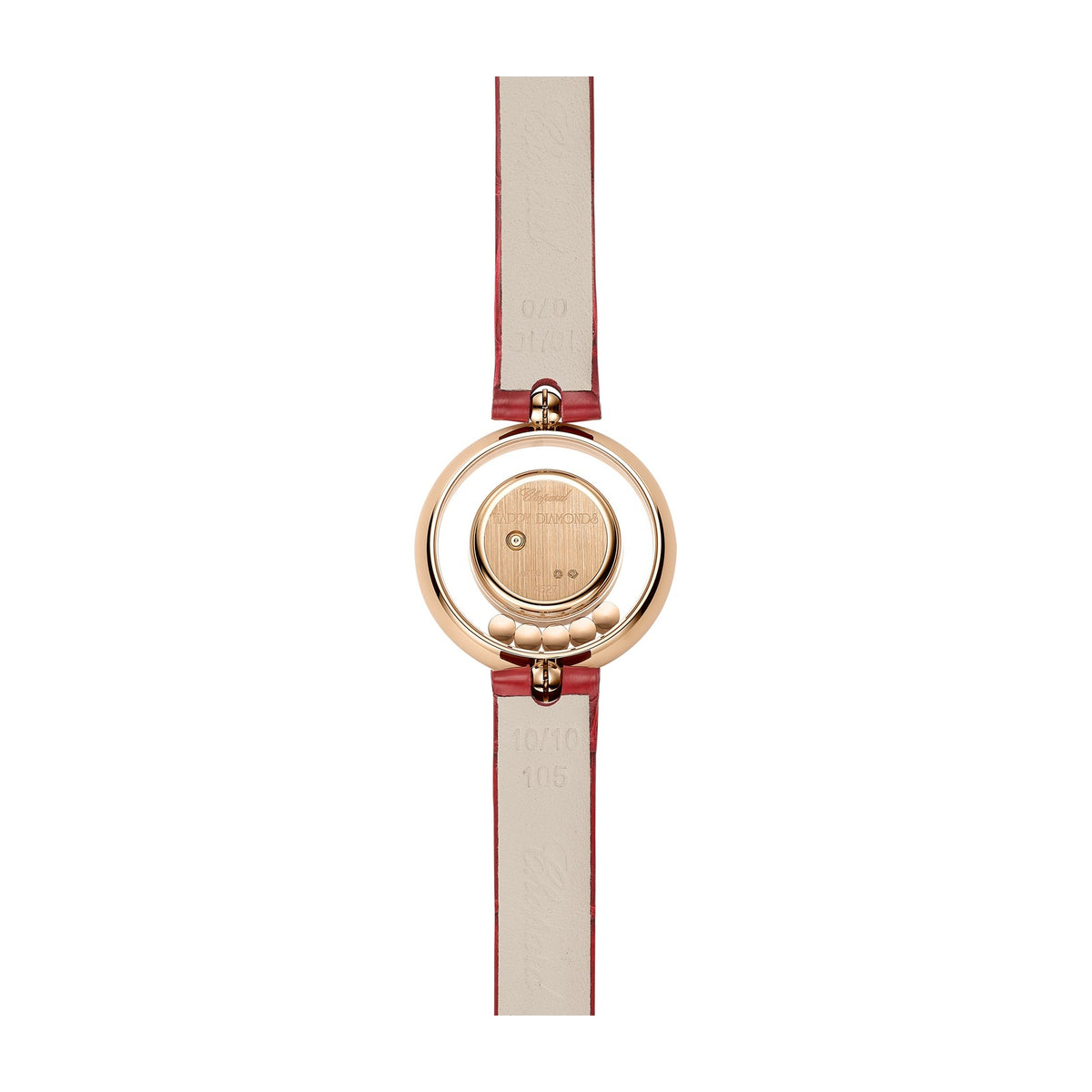Chopard Happy Diamonds watch in 18k ethical rose gold, view 2