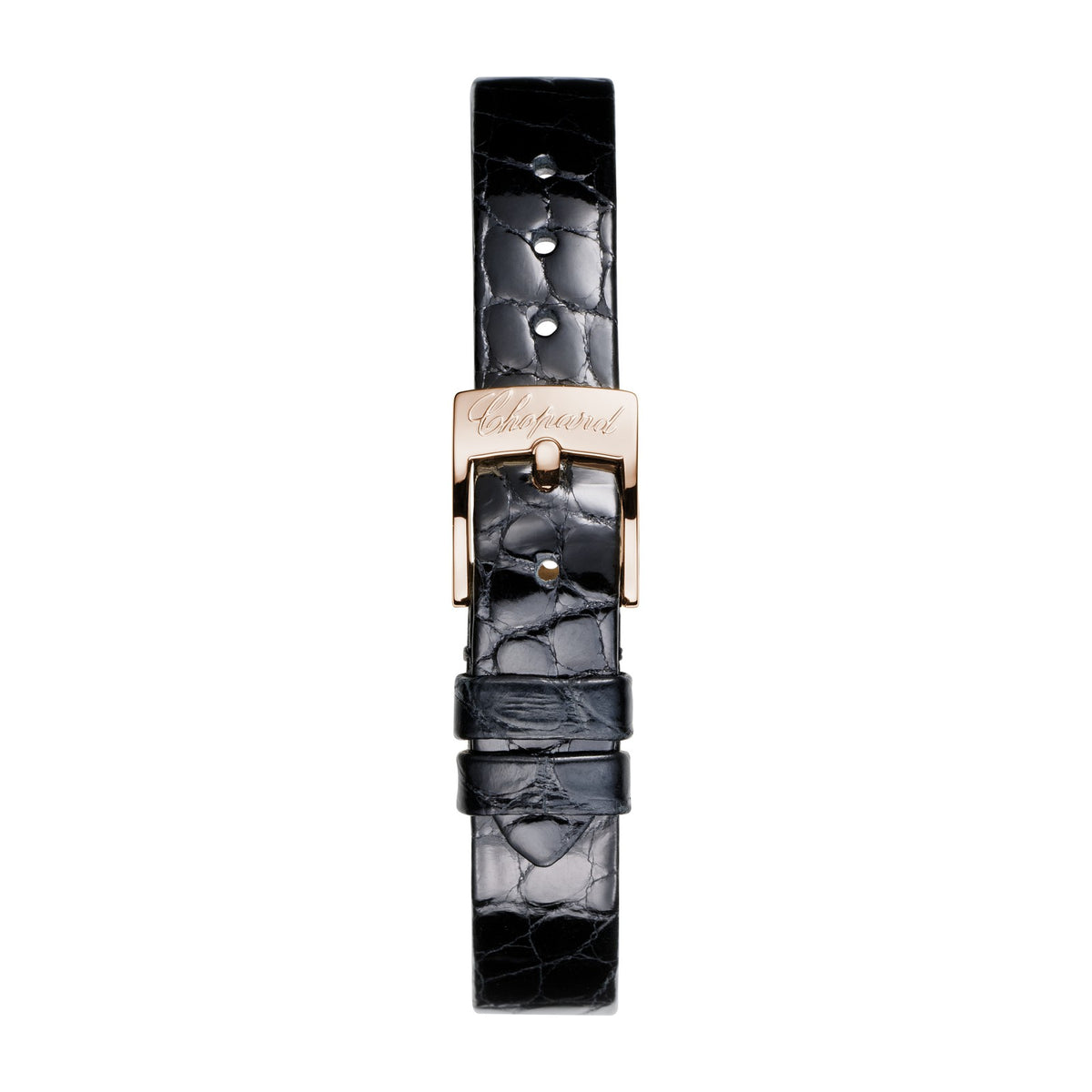 Chopard Happy Diamonds watch in 18k ethical rose gold with moving diamonds, view 4