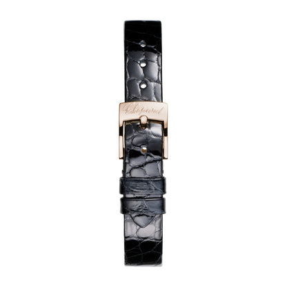 Chopard Happy Diamonds watch in 18k ethical rose gold with moving diamonds, view 4