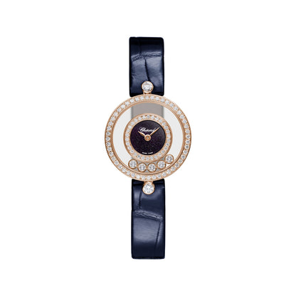 Chopard Happy Diamonds watch in 18k ethical rose gold with moving diamonds