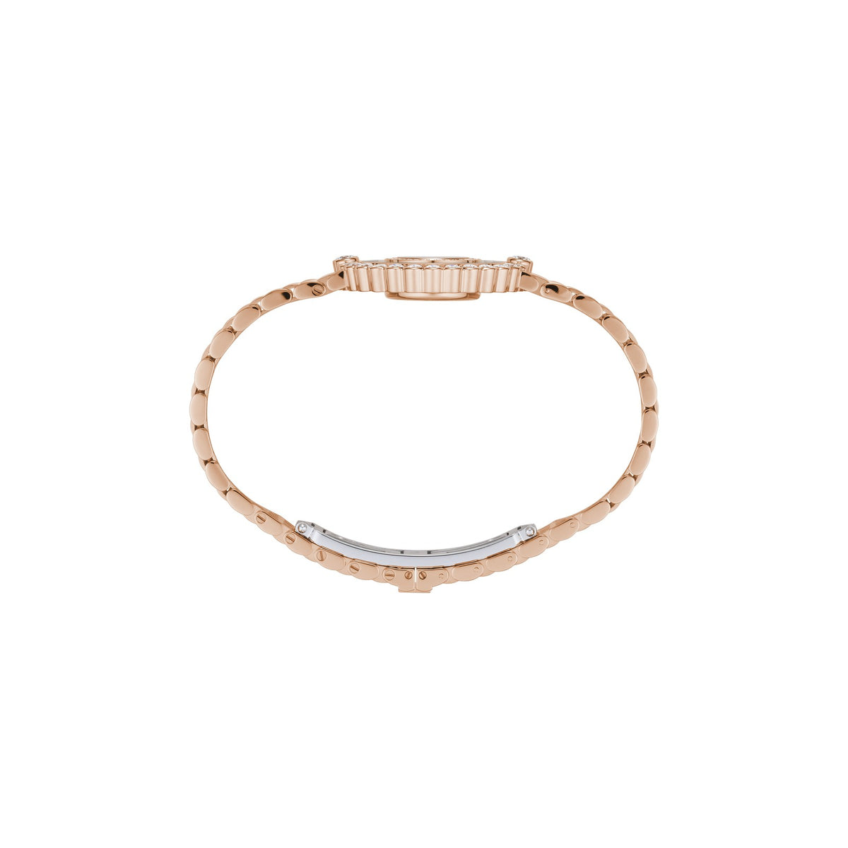 Chopard Happy Diamonds watch in 18k ethical rose gold, view 3