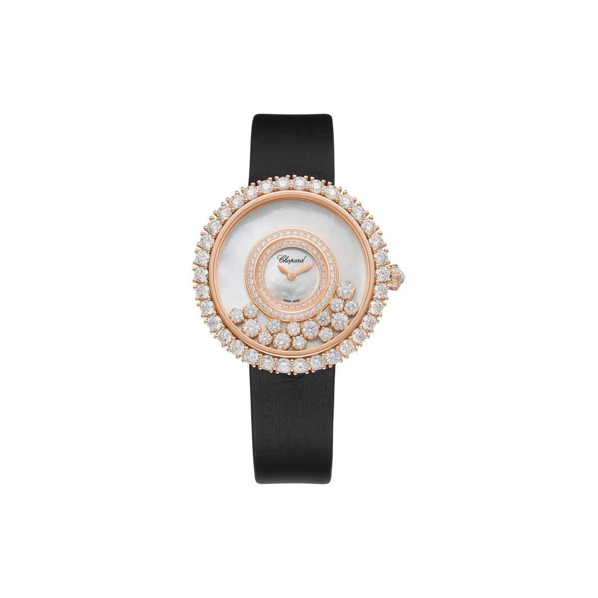 Chopard Happy Diamonds watch in 18k ethical rose gold with diamonds