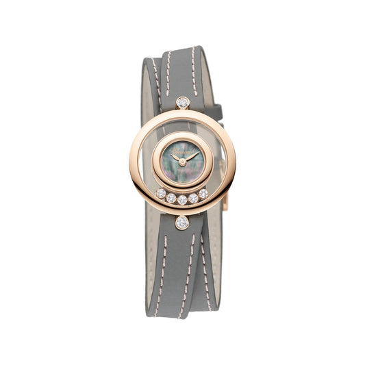 Chopard Happy Diamonds watch in 18k ethical rose gold with moving diamonds