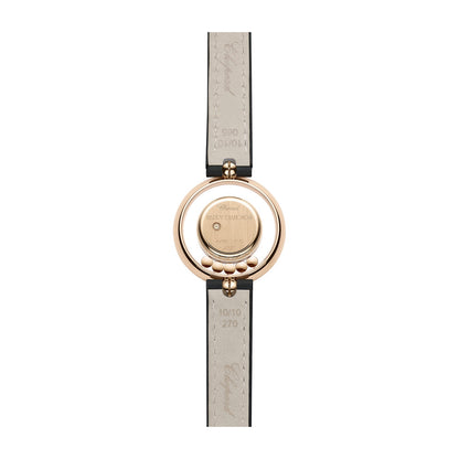 Chopard Happy Diamonds watch in 18k ethical rose gold with moving diamonds, view 2