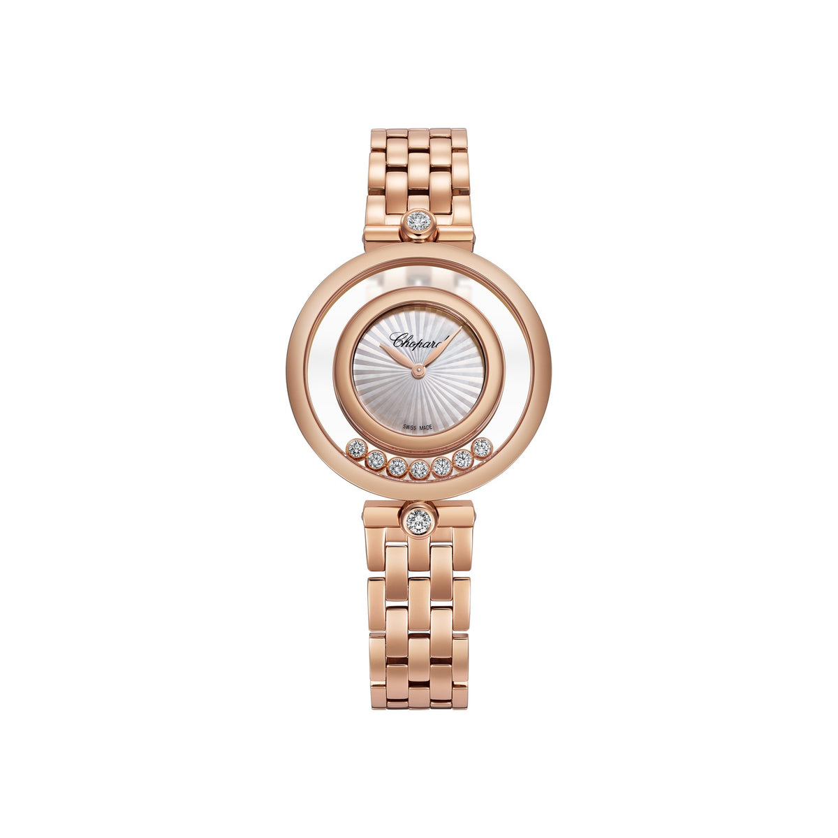 Chopard Happy Diamonds watch in 18k ethical rose gold