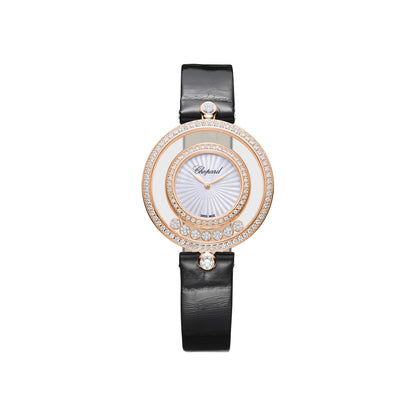 Chopard Happy Diamonds watch in 18k ethical rose gold with moving diamonds