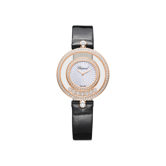 Chopard Happy Diamonds watch in 18k ethical rose gold with moving diamonds