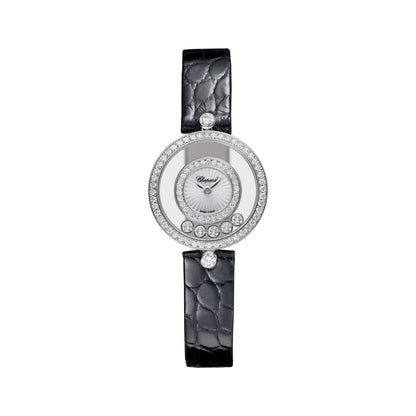 Chopard Happy Diamonds watch in 18k ethical white gold with moving diamonds