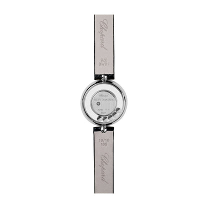 Chopard Happy Diamonds watch in 18k ethical white gold with moving diamonds, view 2
