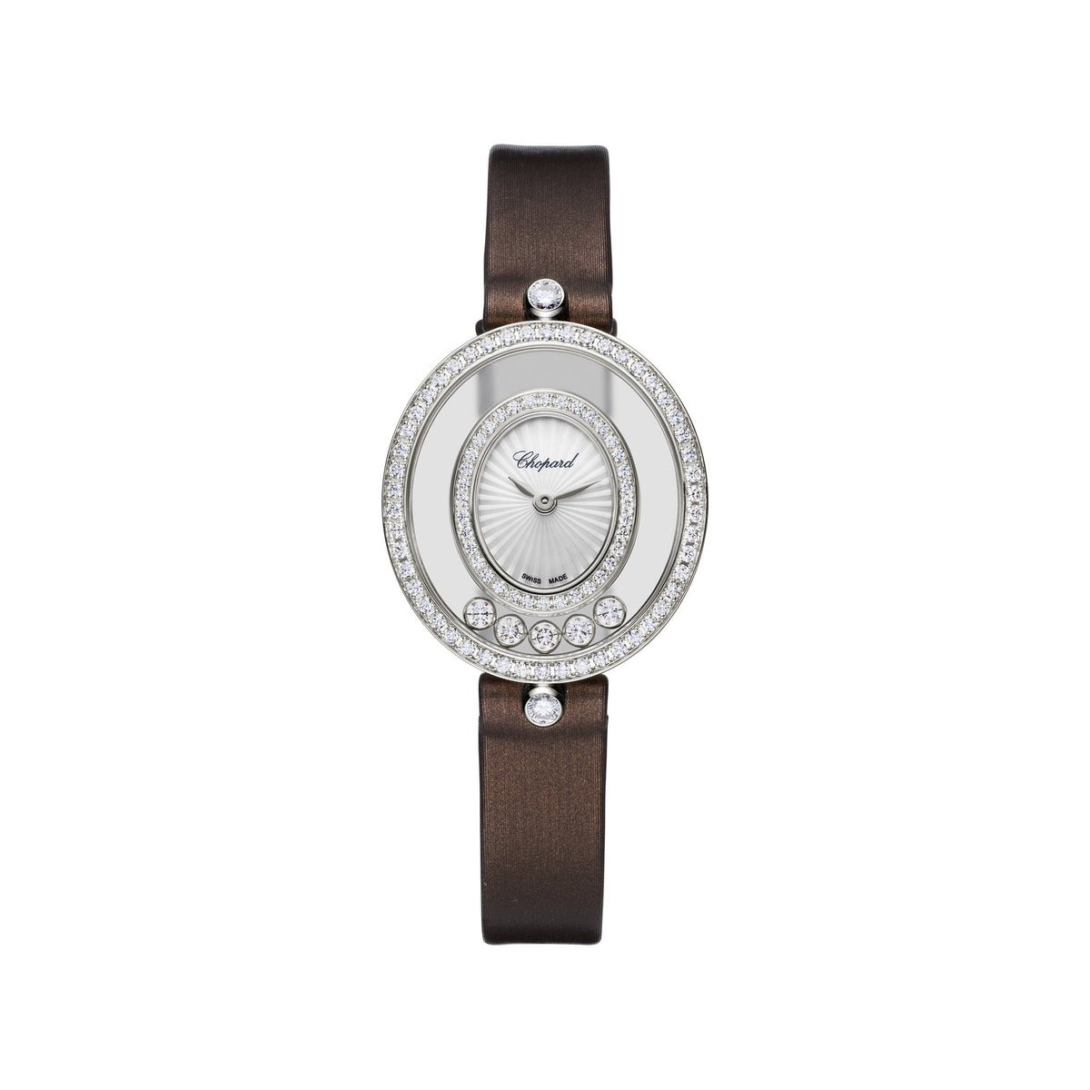 Chopard Happy Diamonds watch in 18k ethical white gold with diamonds