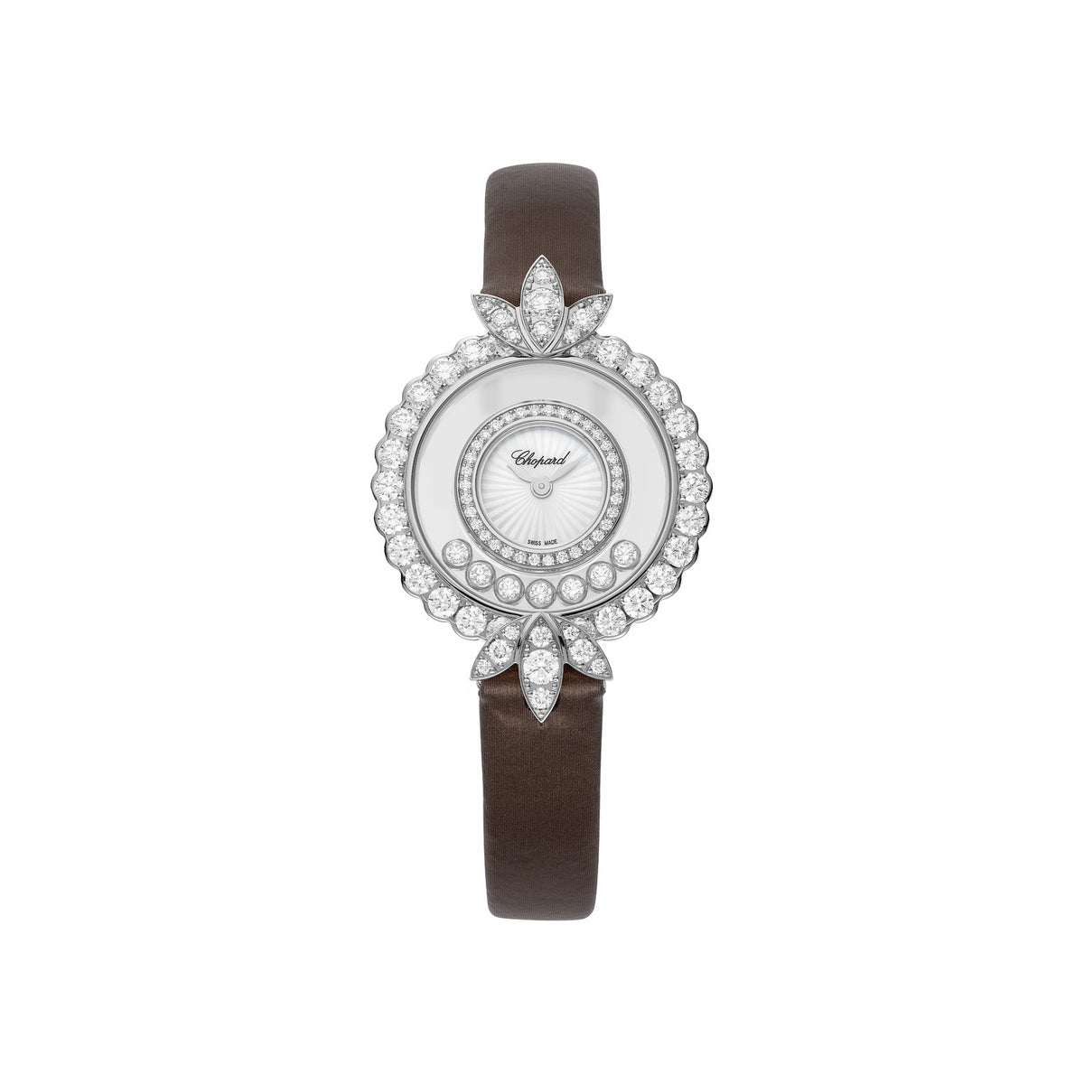 Chopard Happy Diamonds watch in 18k ethical white gold with moving diamonds