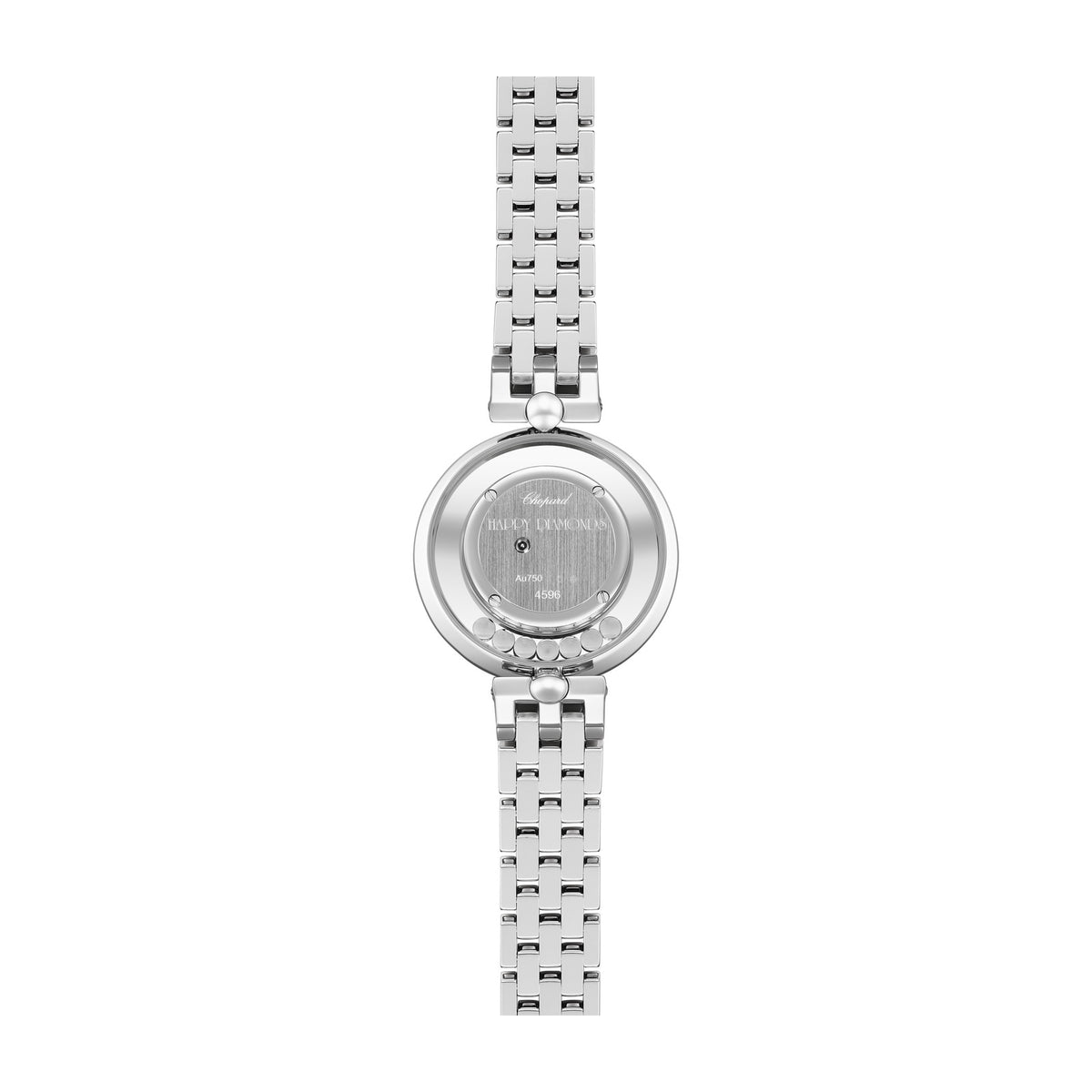 Chopard Happy Diamonds watch in 18k ethical white gold, view 2