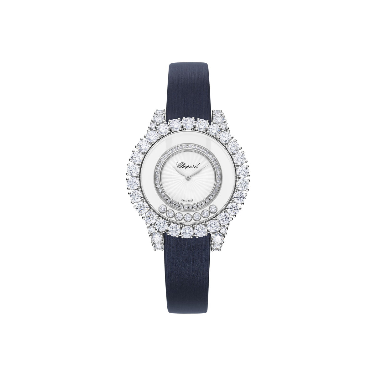 Chopard Happy Diamonds watch in 18k ethical white gold with diamonds