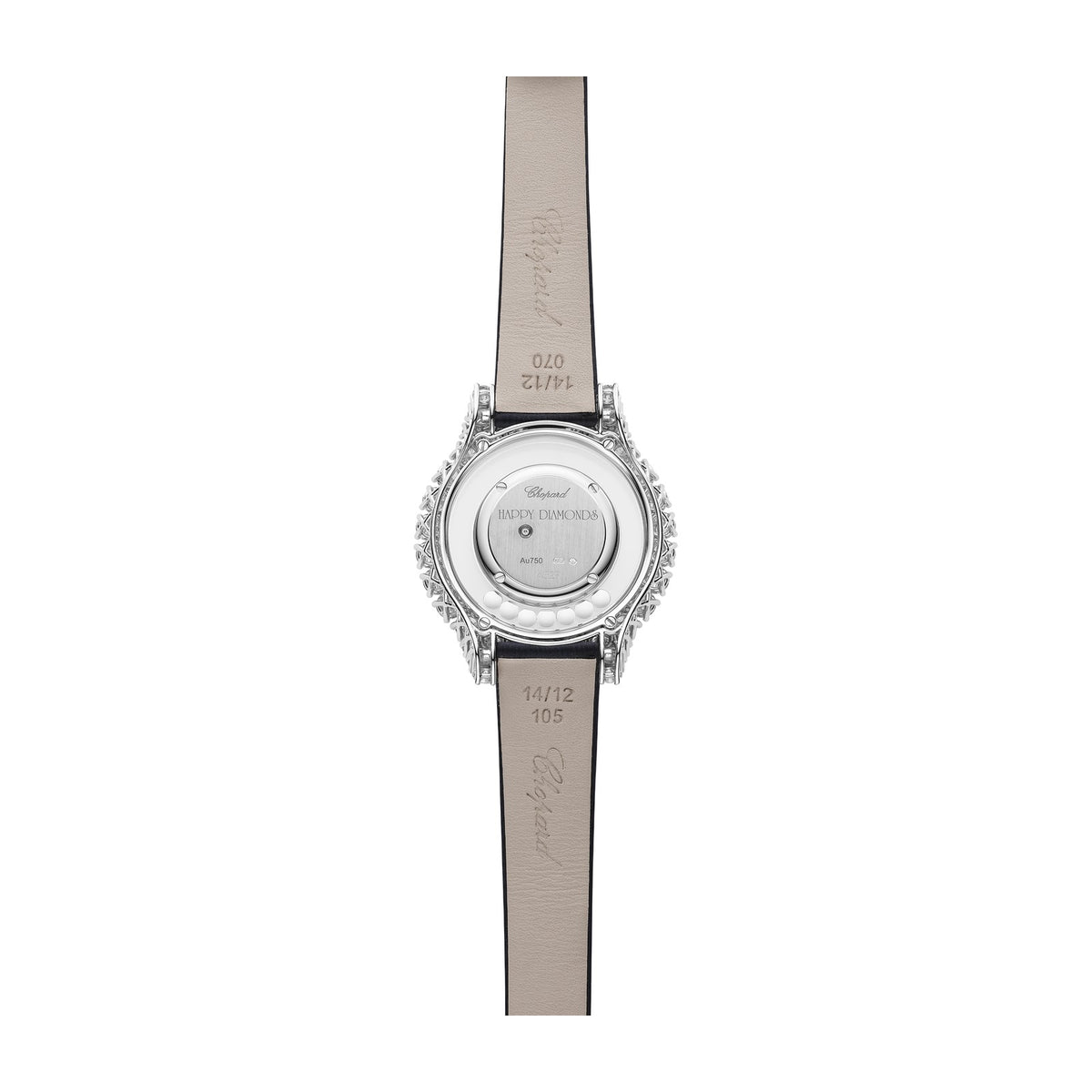 Chopard Happy Diamonds watch in 18k ethical white gold with diamonds, view 2