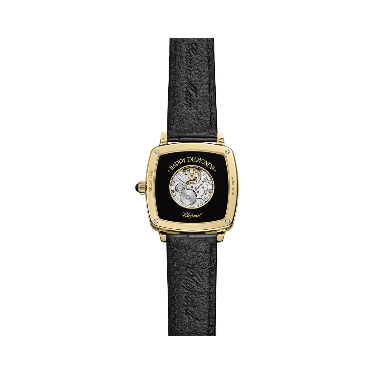 Chopard Happy Diamonds watch in 18k ethical yellow gold, view 2