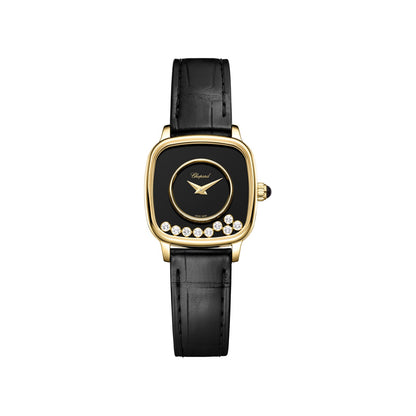Chopard Happy Diamonds watch in 18k ethical yellow gold with diamonds