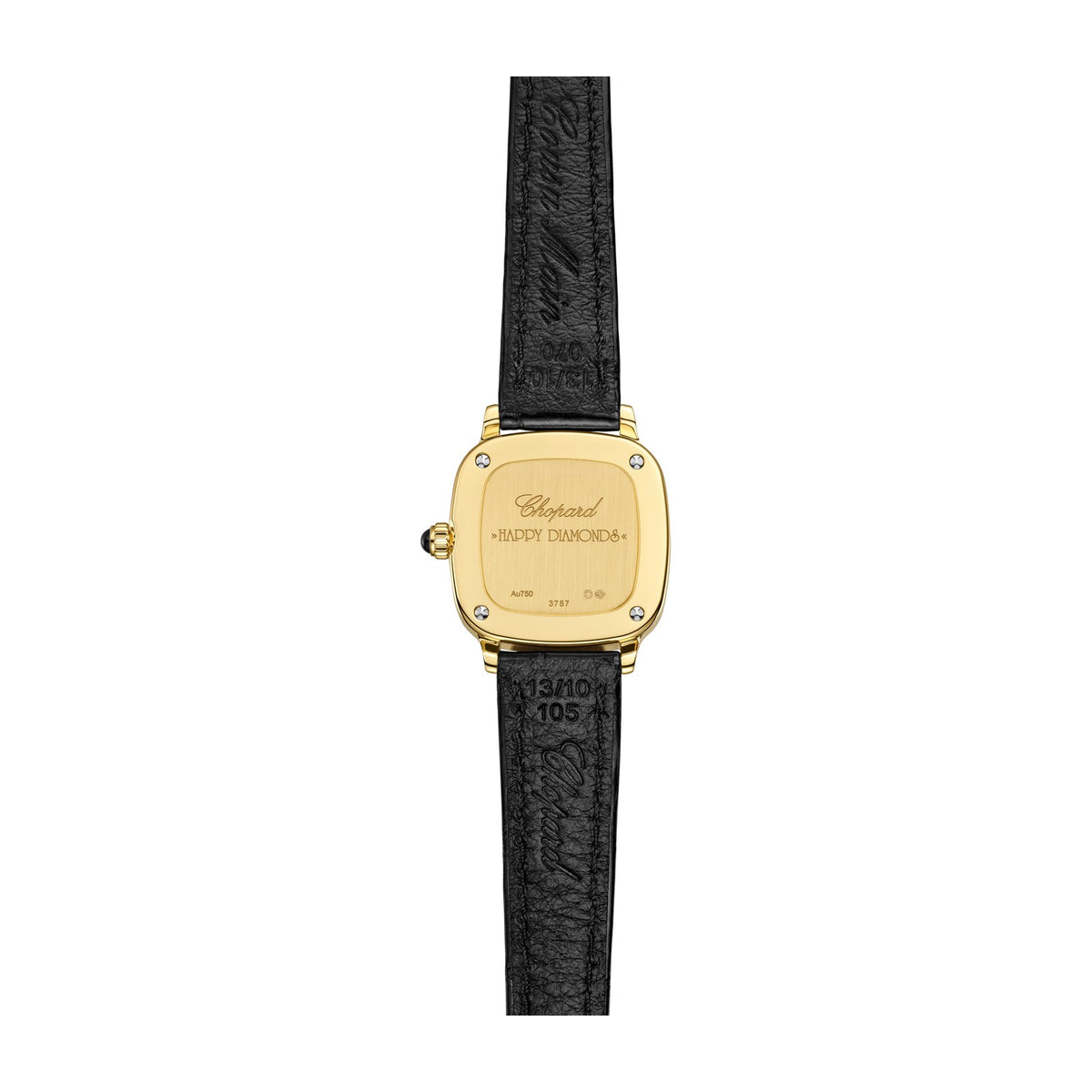 Chopard Happy Diamonds watch in 18k ethical yellow gold with diamonds, view 2