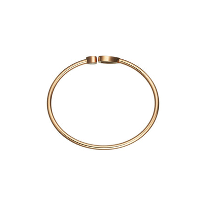 Chopard Happy Hearts bangle in 18k ethical rose gold with diamonds view 3