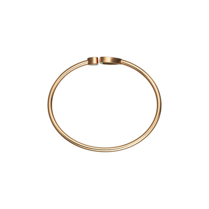 Chopard Happy Hearts bangle in 18k ethical rose gold with diamonds view 3