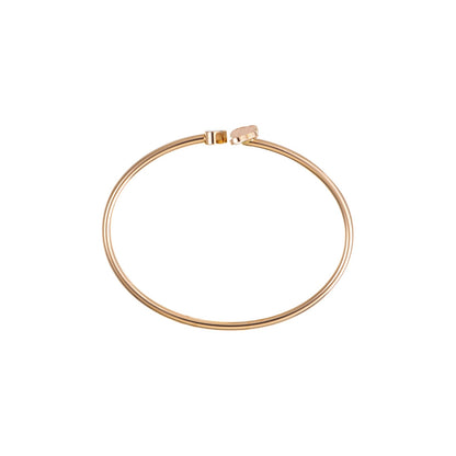 Chopard Happy Hearts bangle in 18k ethical rose gold with diamonds view 3