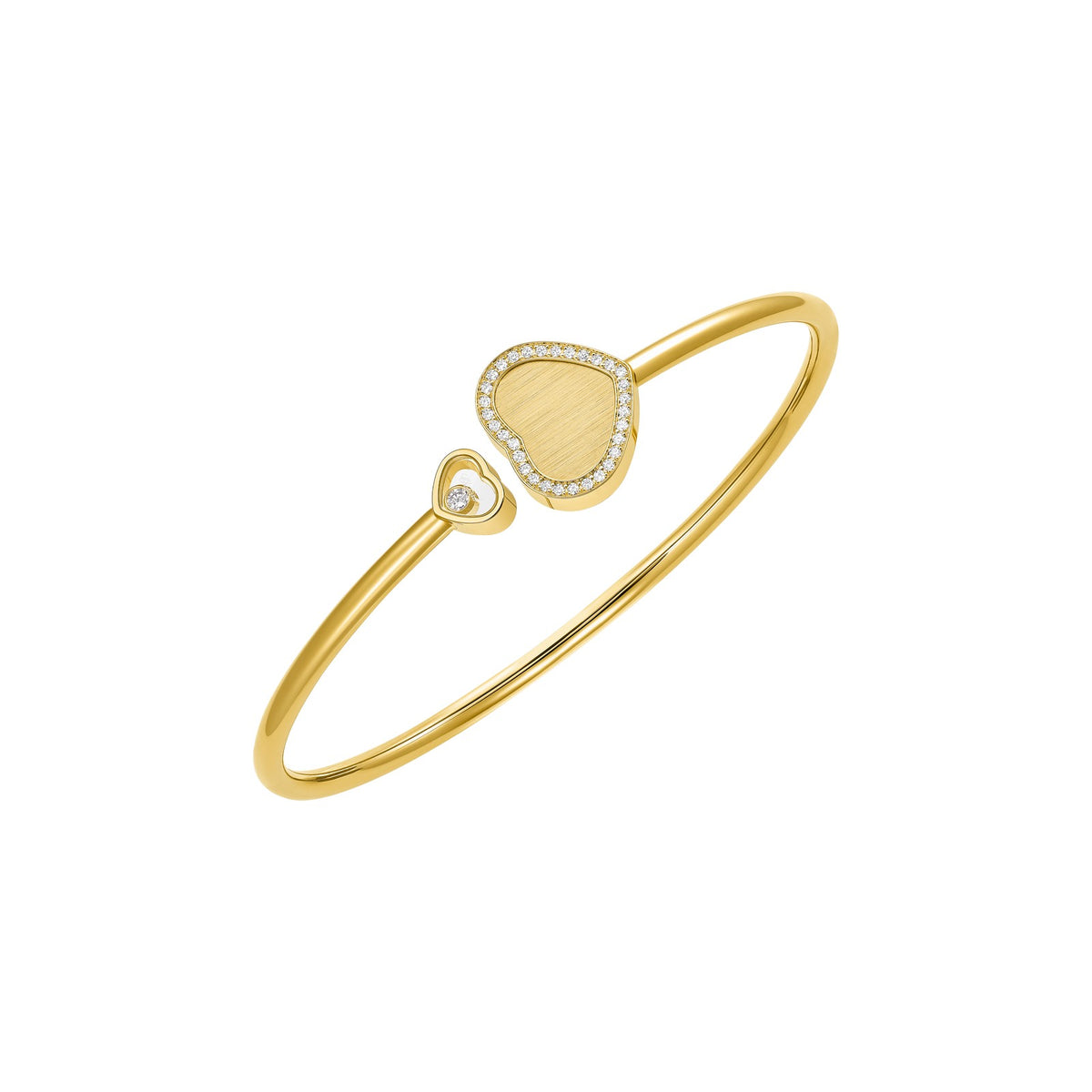 Chopard Happy Hearts bangle in 18k ethical yellow gold