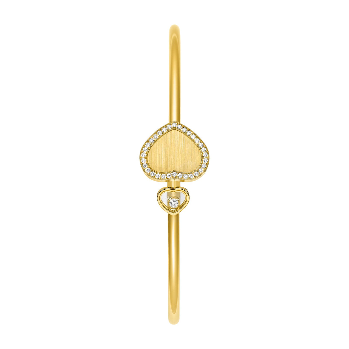 Chopard Happy Hearts bangle in 18k ethical yellow gold view 2