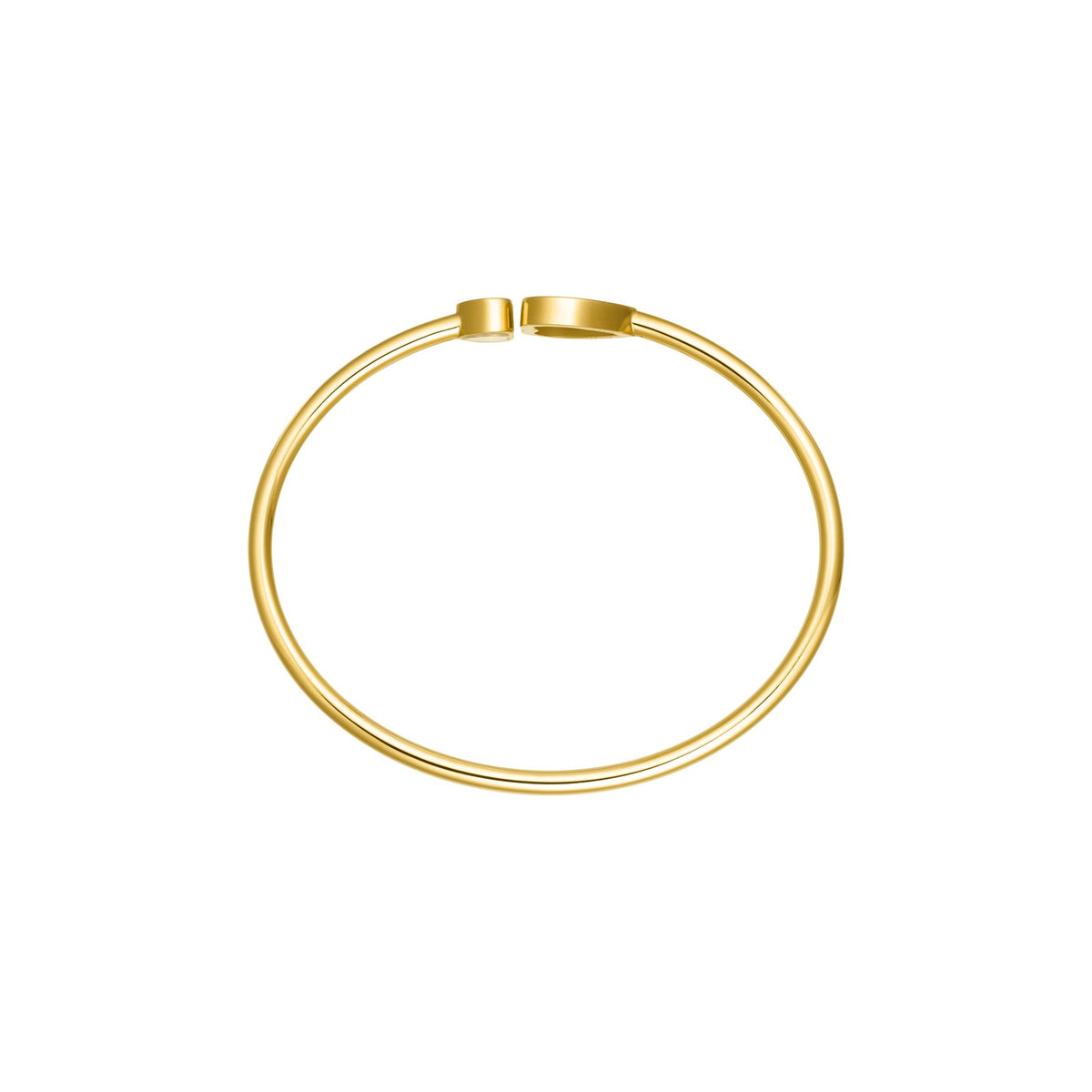 Chopard Happy Hearts bangle in 18k ethical yellow gold view 3